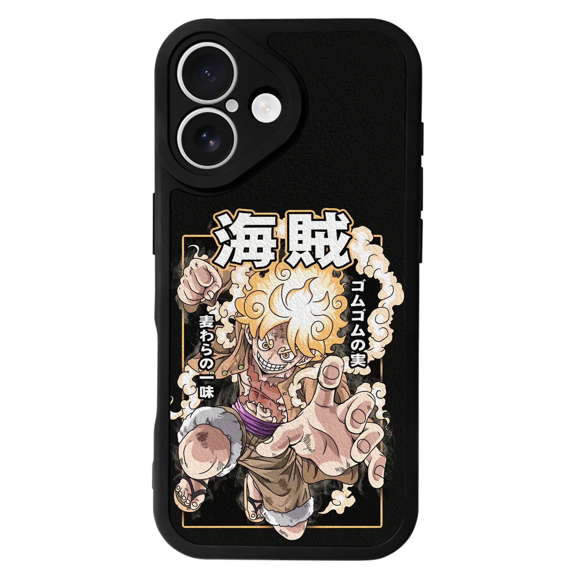 ワンピース グッズ モンキー・D・ルフィ - IPhone 16シリーズ対応 ・ シリコンスマホケース ・ レザー調 ・ 高精度フィット ・ 耐衝撃 ・ ワイヤレス充電対応 ・ 精密カット